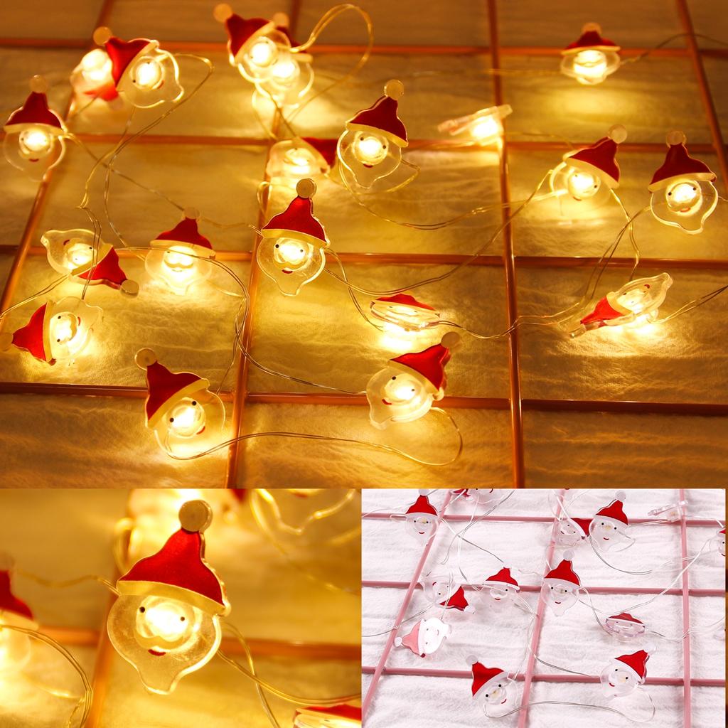 Santa Claus Garland Snowman Light Christmas Decorations for Home 2024 Xmas Tree Ornament Navidad Noel Decor Gifts New Year 2024