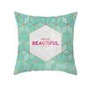 Geometric Sofa Pillow Cover Peach Skin Creative Home Office Cushion Cover Car Cushion