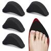 FUYUERO Toe Cushions, Shoe Size Adjuster, Breathable, Soft, Anti-Slip, Protects Toes, Absorbs Shock, Unisex, 2 Sets of 4, Black