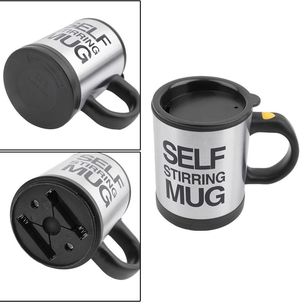 Automatic Mixing Coffee Tea Cup Lazy Self Strring Mug Button Pressing