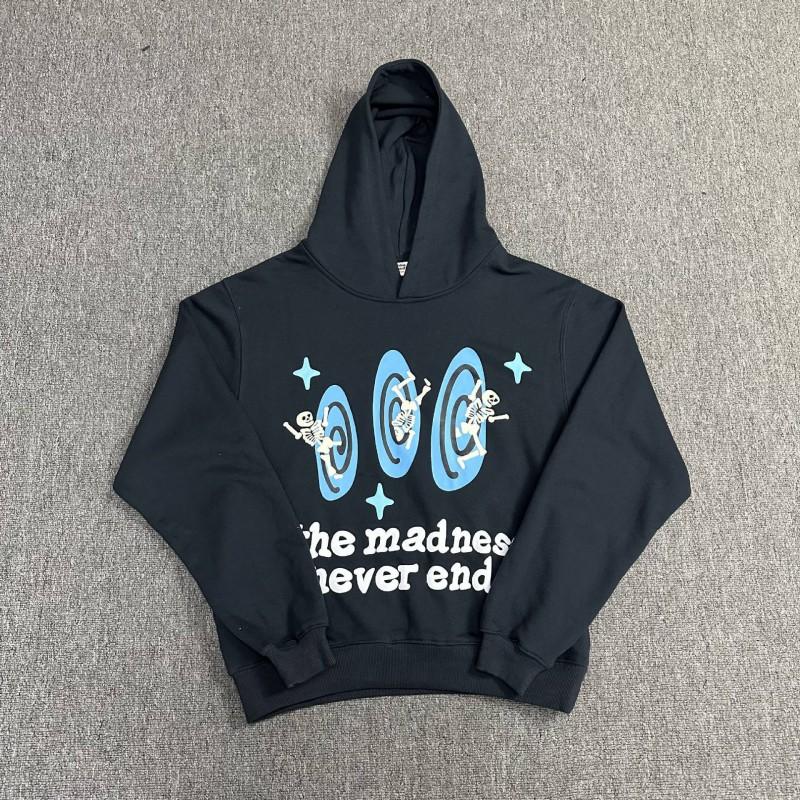 Сет Худи Broken Planet Streetwear С 3D Объемным Принтом Свободный Крой Хлопковая Толстовка Мужская