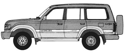 Модель Fujimi Touge Series Toyota Land Cruiser 80 Пластиковая модель (ФУДЗИМИ) 1/24 №21
