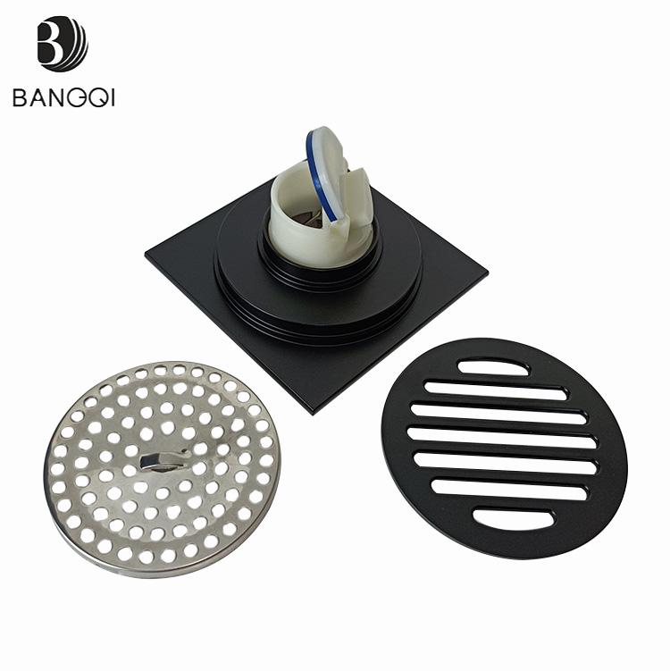 Brass Floor Drain and Removable Filter Insert Ceramic Tile Floor Drain Gold Color Box ISO Modern Washroom Strainer 3 Years
