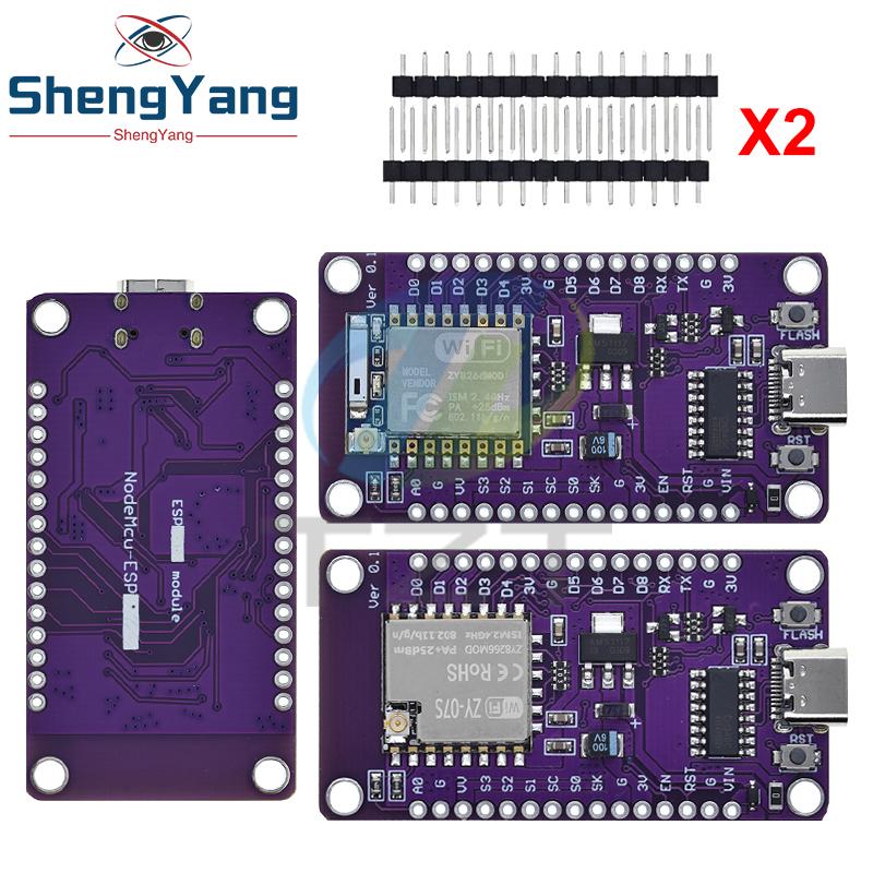 TZT Плата разработки Nodemcu Lua ESP8266 Тип-c USB Последовательный Беспроводной WiFi CH340 ESP-07/07S Модуль Для Arduino
