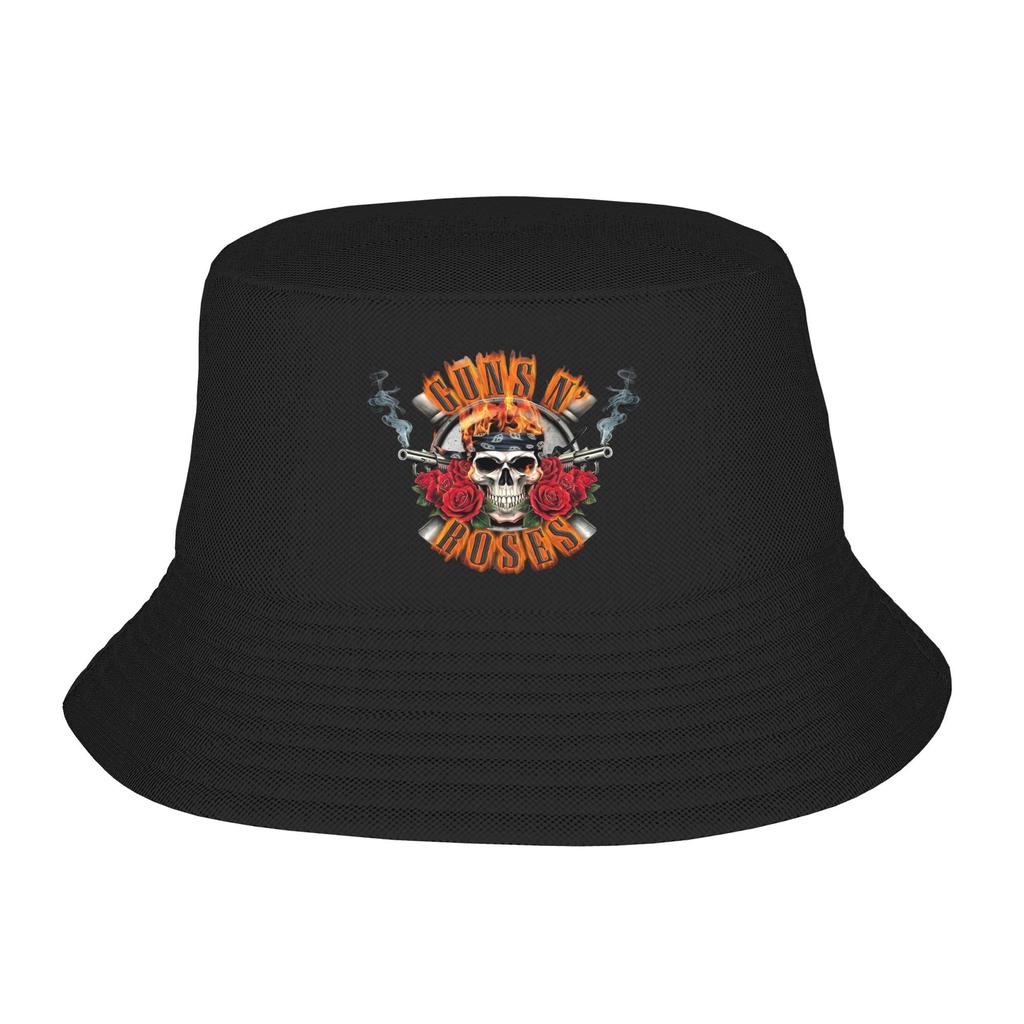 Панама Мужская Женская Легкая Для Улицы Guns N Roses Рыбалка Рыбацкая Шляпа Жаркое Лето Пляжный Отпуск Отдых Головной Убор Шляпа-Бочка