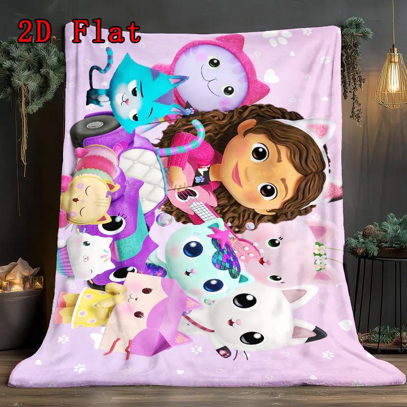 Gaby'S Bubble House 2D Flat Pattern Flannel Blanket High quality All Seasons Warmth and Comfort Perfect for Christmas Gifts.MMT0918046