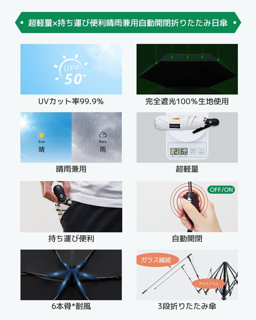 Konciwa Automatic Shading Rate Certified by Domestic Light Heat UV Folding Folding UV Wind Water Suitable for Both Sun and Convenient To Day [New