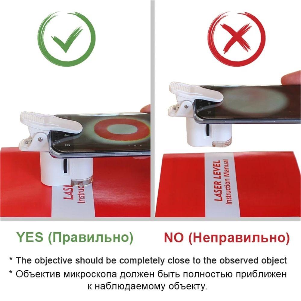 Зажим для мобильного телефона Увеличительное стекло Увеличение Микроскоп Зажим Микроскоп Микроскоп для мобильного телефона