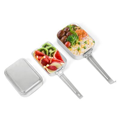 Набор оловянных наборов для уличного беспорядка, алюминиевый набор посуды для кемпинга, ланч-бокс, контейнер для еды с крышкой