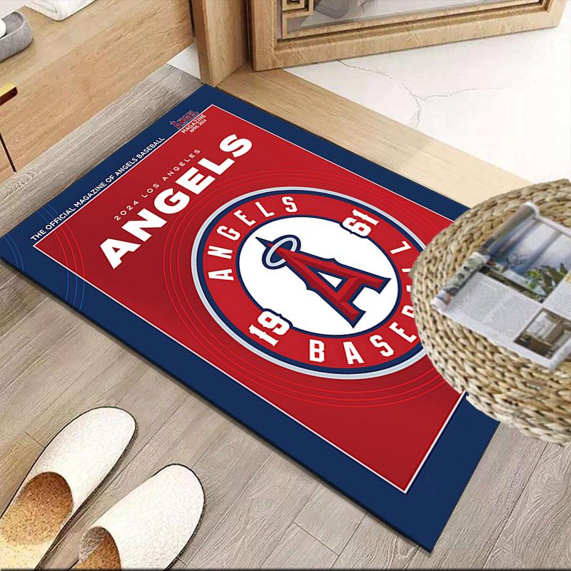 Angeles Angels Logo Carpet, Kitchen Rugs, Yoga Mat, Non-Slip Mats, Rug for Bathroom, Living Room bedroom, Camping Rugs Christmas Gift