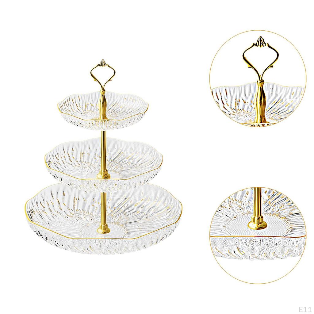 Fruit Plate Cupcake Stand Decorative Modern Dessert Cake Serving Platters for Party