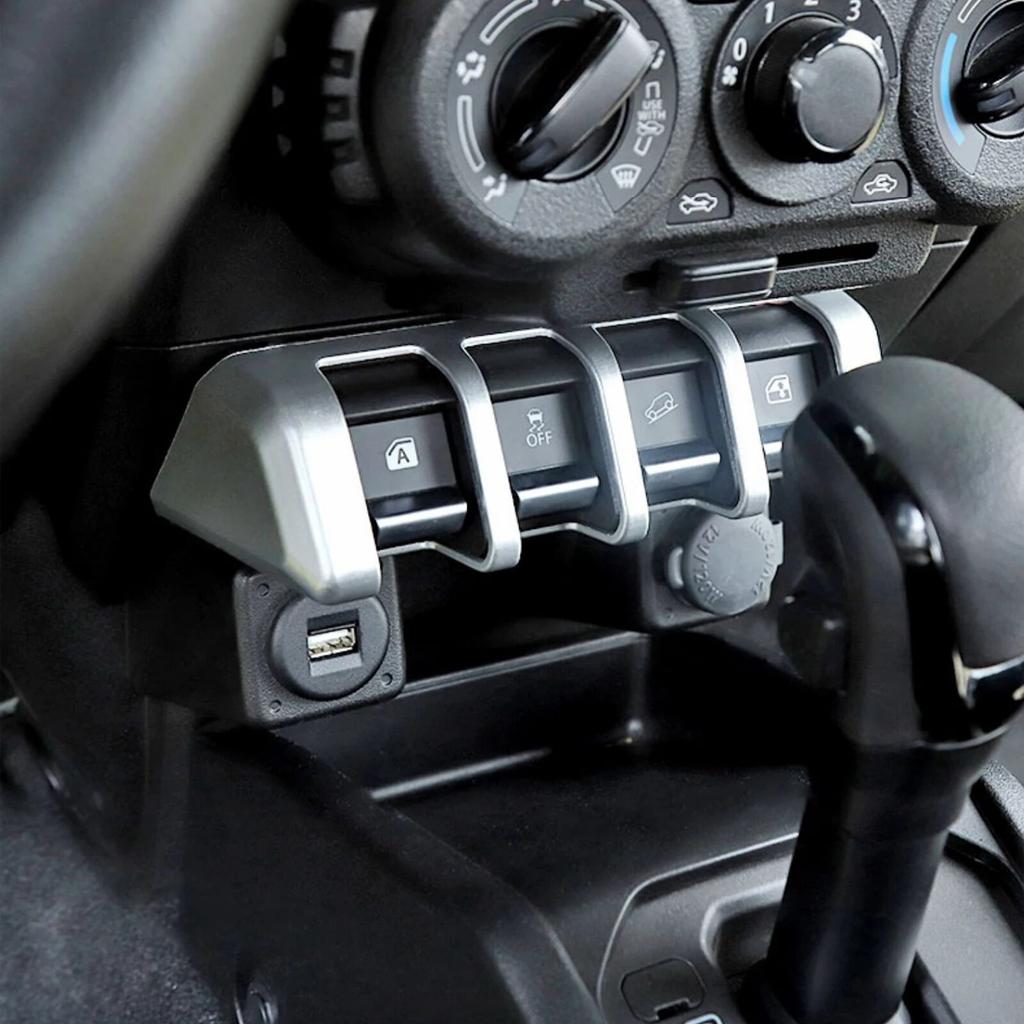 Interior Moulding For Suzuki Jimny Car Window Lifting Switch Panel Trim Cover Sticker Accessories For Suzuki Jimny +