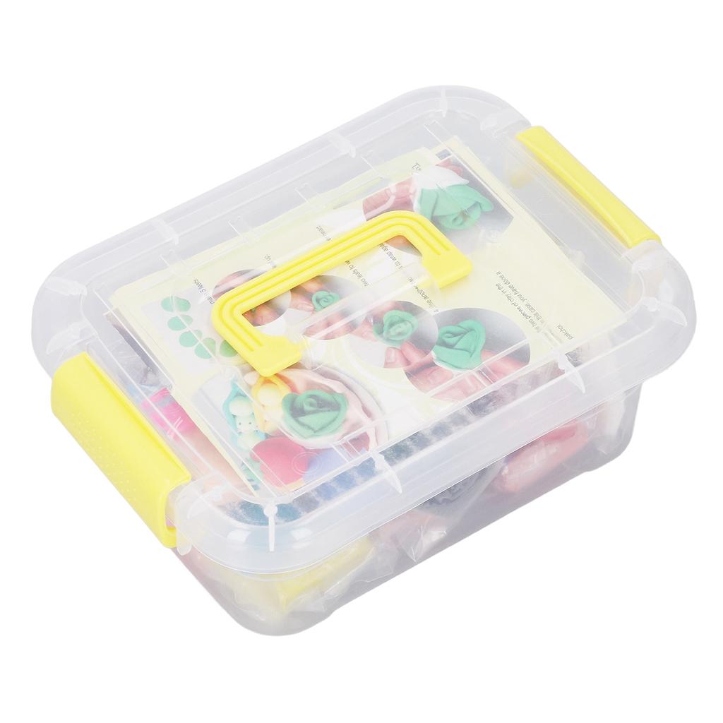 Polymer Clay Handcraft DIY Colored Clay High Ductility Plasticity Molding Clay with Tutorial for Over 3 Years Old Kids