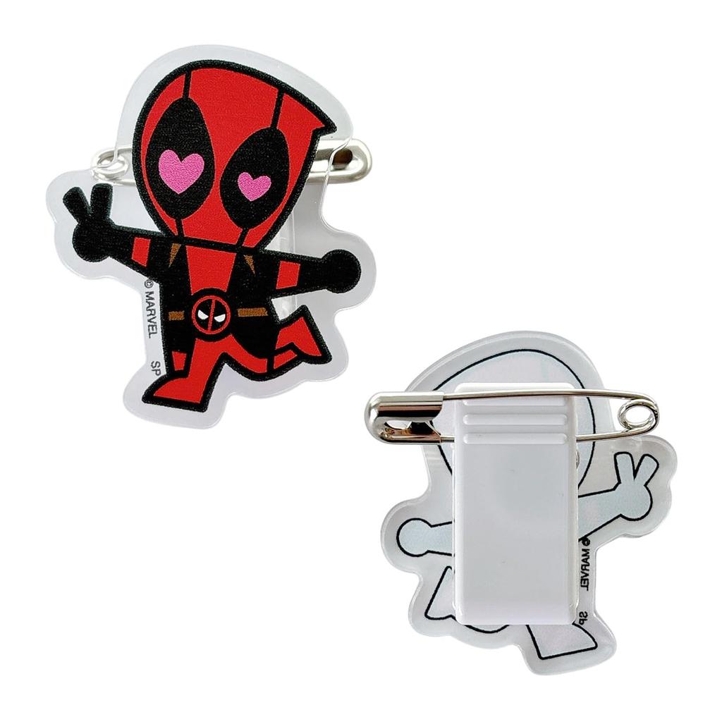 Small Planet Marvel Акриловый значок SD Полный набор из 5 штук «Дэдпул и Росомаха»