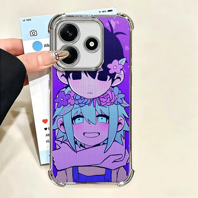 Мягкий чехол для телефона с мультяшным персонажем O-Omori для Xiaomi Poco X7 X8 Pro Max X6 X5 X3 F8 Ultra F7 M8 M7 M5S Redmi 15C 15A 15 14C 13C 12C 1