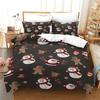 Christmas Duvet Cover Set Santa Claus Printed Bedding Set Twin Size For Child Kids Adult New Year Gift Polyester Bedclothes