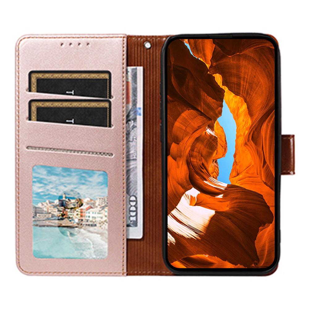 For Xiaomi Poco X7 Pro 5G/Redmi Turbo 4 5G Case RFID Blocking Leather Wallet Flip Phone Cover with Wrist Strap