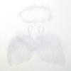 2 Pcs/Set Newborn Photography Props Angel Feather Wing Hair Band Headdress Outfits Decor Baby White Angel Wing Headband