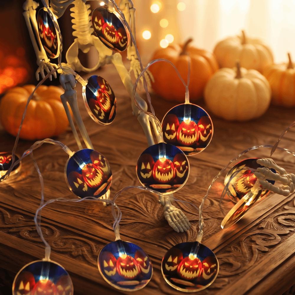 Solar Powered LED Lights String Luminous Halloween Twinkle Lights Halloween Party