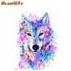 Frameless Diy Painting By Numbers Paints For Adults Colorful Fox Wall Art Picture Paint On Canvas Handpainted For Home Decors Gift