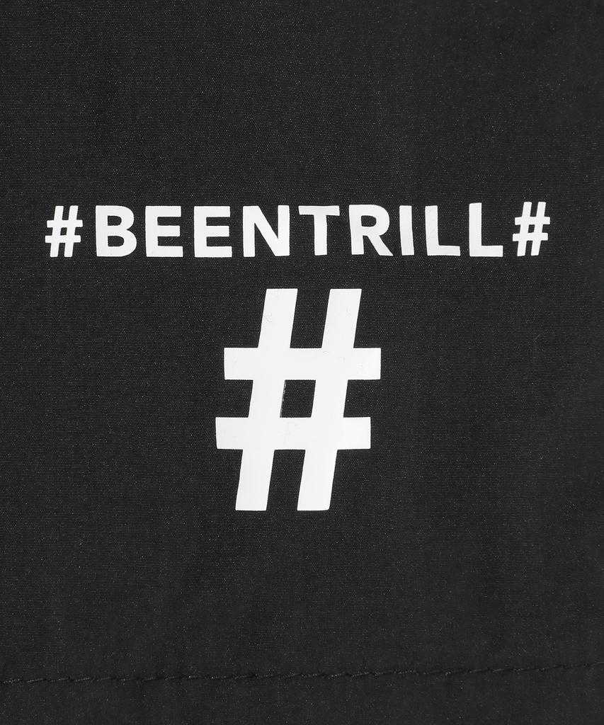 BEENTRILL Essentials Шорты из ткани с маленьким логотипом (черный)