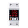 63A Electric Energy Power kWh Meter with Over Under Voltage Protector Relay Device Circuit Switch Breaker