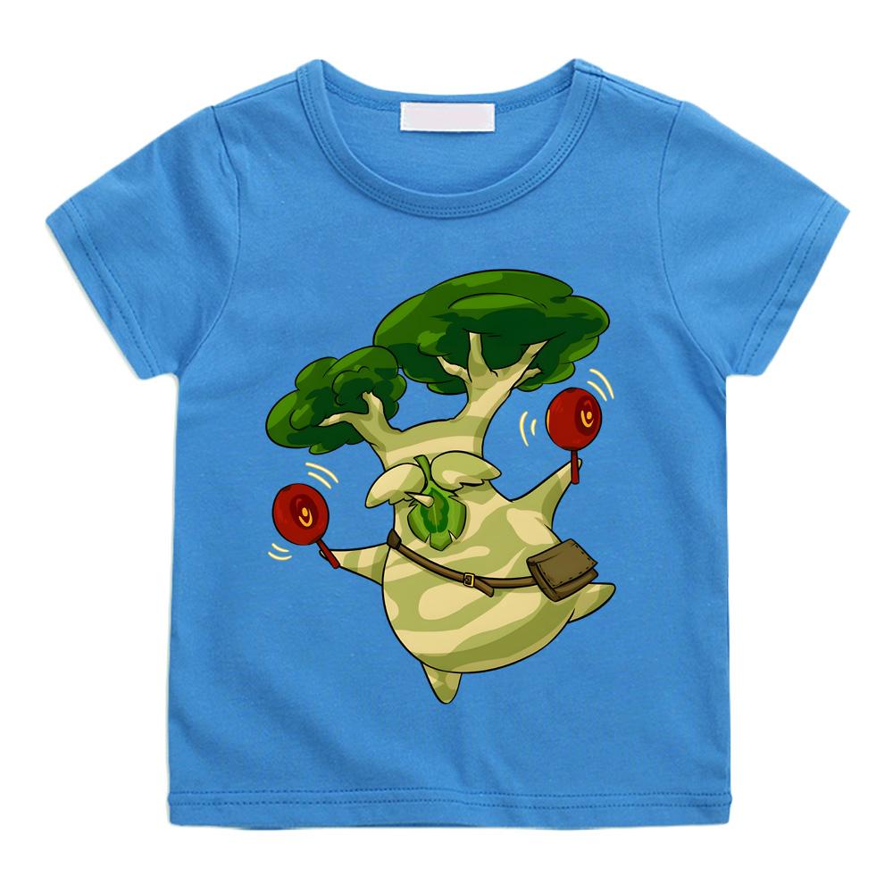 Shalaka Футболки Streetwear с мультяшным принтом korok 100% хлопок Манга с коротким рукавом для мальчиков/девочек Летняя футболка для подростков с круглым вырезом
