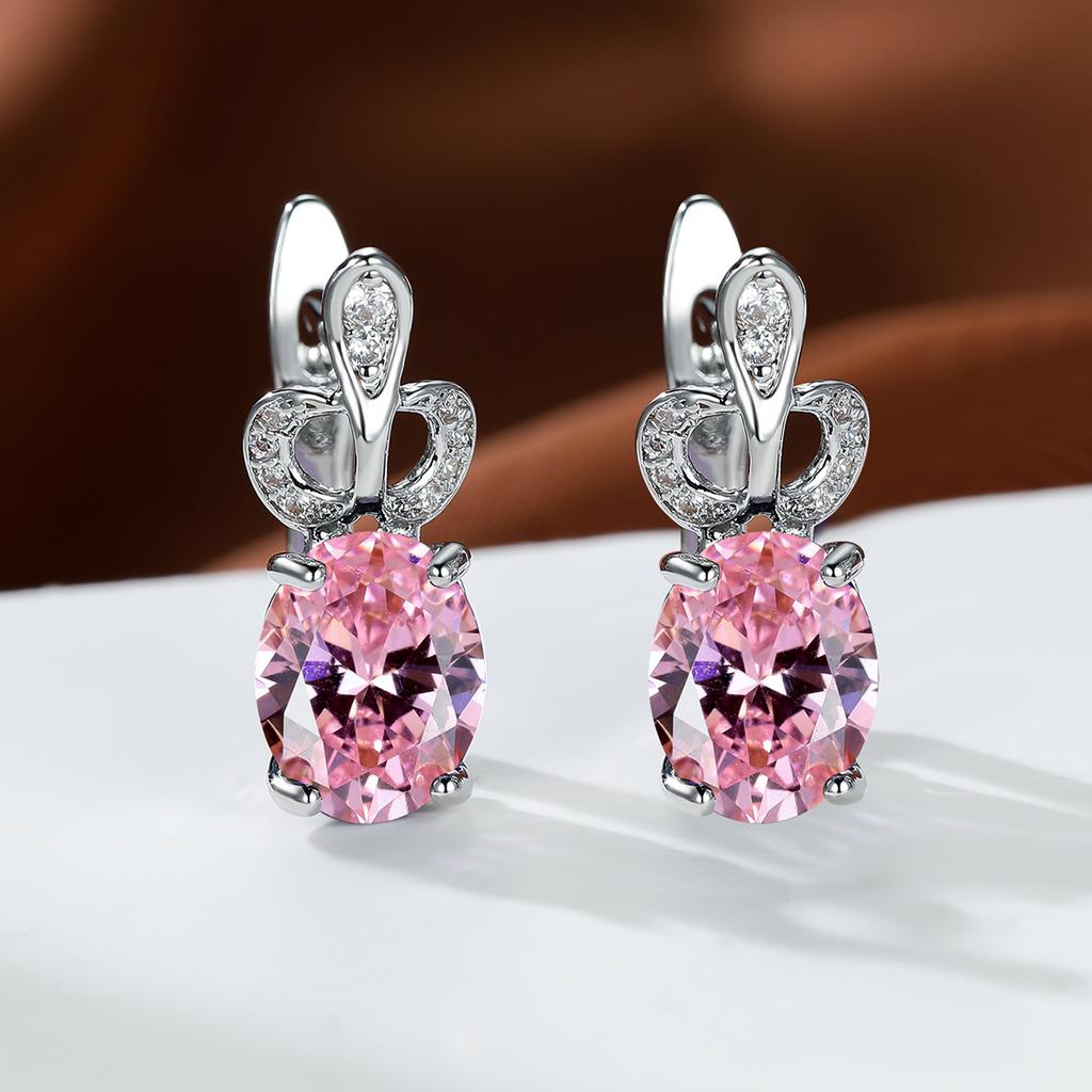 Изысканные круглые серьги для женщин, простые цветочные серьги, свадебные серьги с радужными камнями