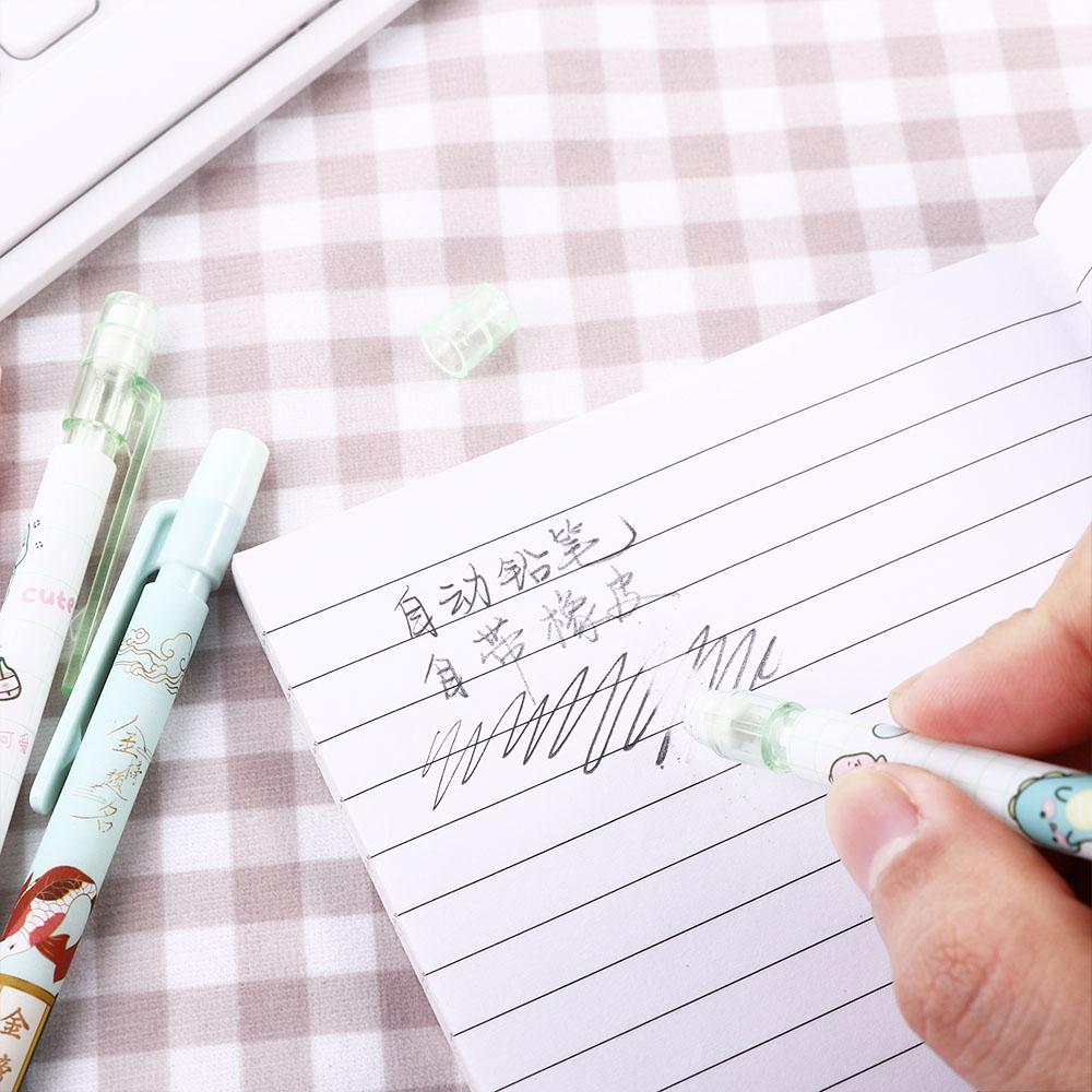 0.5mm 0.7mm Stationery for Kids Automatic Pencils Press Pen Mechanical Pencil Movable Pencil