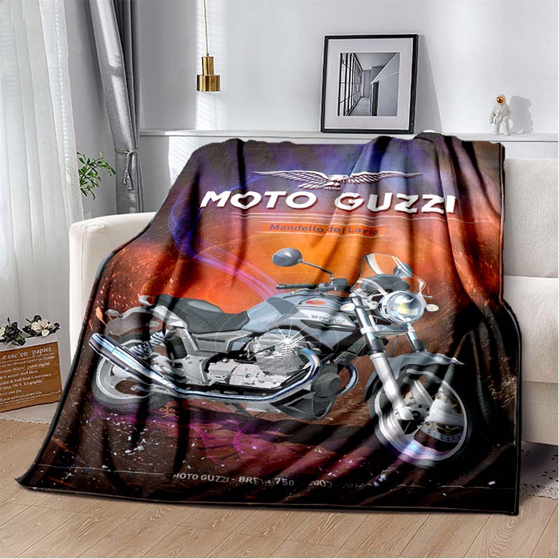 3D ретро-мотоцикл G-Guzzi фланелевое одеяло с принтом для дома, дивана, кровати, теплое, большого размера, постельное белье для дома, офиса, пикника, подарок, мягкое одеяло
