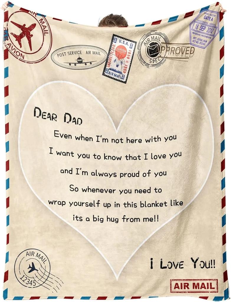 Perfect Gifts to Dad Blankets for Father's day Mother's Day Anniversary Birthday for Mom Son Daughter Grandpa Grandma Aunt Throw