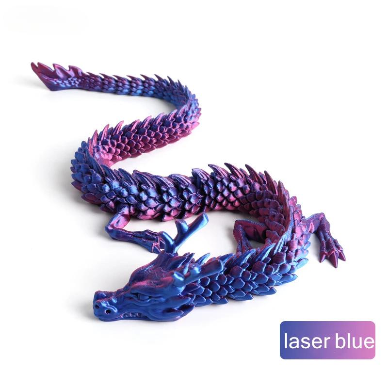 3D-печатные украшения в виде сиамских драконов, подвижные мультяшные растения, креативные растения-драконы, рокарий, украшение для ландшафтного дизайна аквариума, 30 см