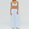 Women's Tracksuit Fitness Suit Two Piece Yoga Sets Women Sportswear Workout Sports Bra High Waist Flared Pant Gym Clothing