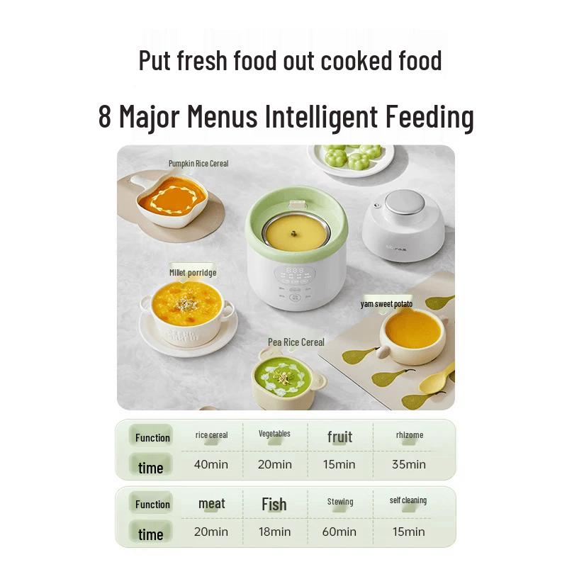 Bear Multifunction 316L Stainless Steel Baby Food Maker F04Q3 CN plug (adapter included)