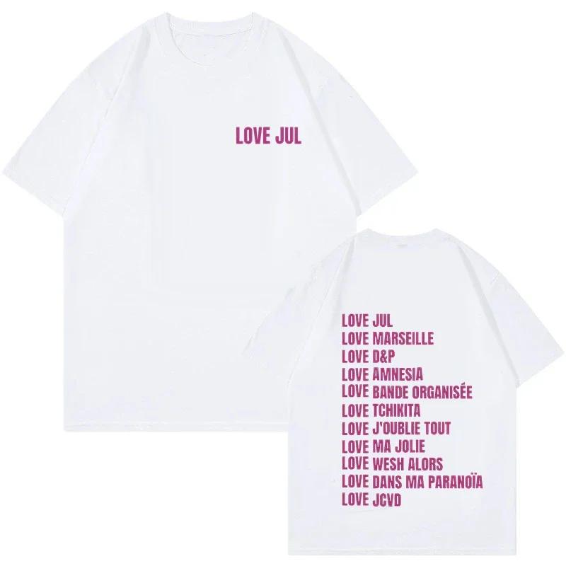 Rapper Jul Graphic Vintage Tshirt Unisex Women Fashion Hiphop T Shirt Funny Summer Short Sleeve Tshirts Aesthetic Streetwear