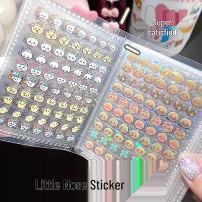 Мини-наклейки Gacha для Bullet Journal и ногтей: Милые водонепроницаемые мультяшные дизайны для детей