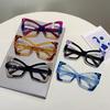 Очки в форме бабочки Женские Модные Оверсайз Блокирующие Синий Свет Оптические Оправы Трендовый Дизайн Ободка в Стиле Пэчворк Очки