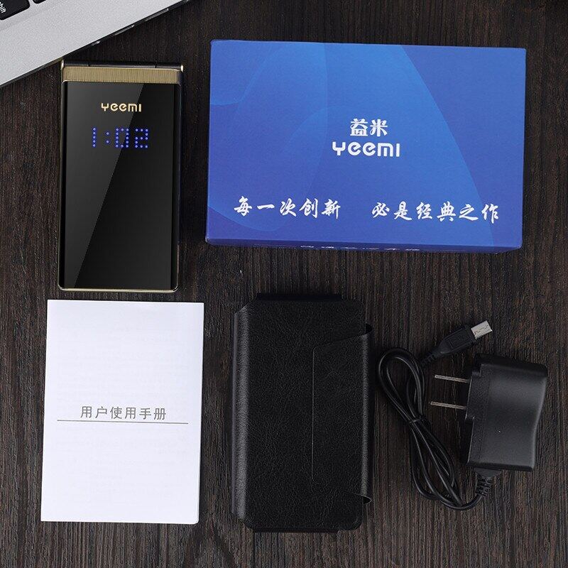 YEEMI M2+ 4G LTE раскладной мобильный телефон 2,84 дюйма двойной экран большие буквы вибрация Bluetooth MP3-плеер 1800 мАч двойной SIM-телефон