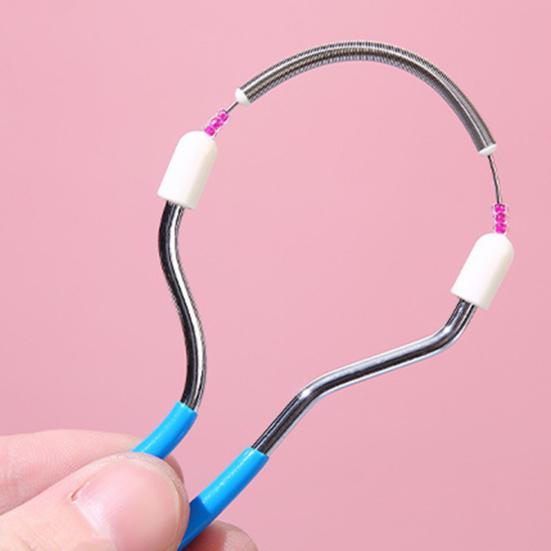 Устройство для удаления волос на лице для женщин, портативное ручное пружинное устройство для верхней губы, подбородка, лица, шеи, быстрые и эффективные инструменты для удаления волос