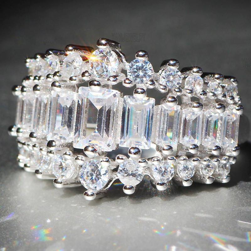 Sterling Fashion Luxury Женское Кольцо Cubic Zorconia Современное Женское Обручальное Кольцо Необычный Подарок Заявление Ювелирные Изделия