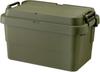RISU Storage Box Trunk Cargo 50L Green Made In Japan Container Box Stacking Outdoor Storage Camping Waterproof TC-50S