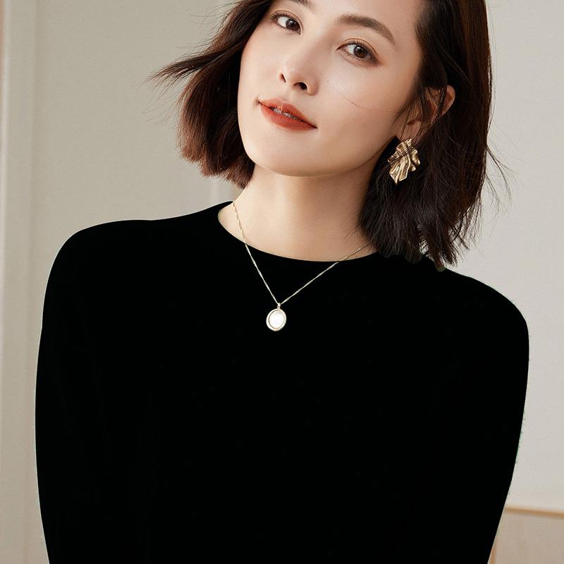 Женский свитер из 100% мериносовой шерсти, СОВРЕМЕННЫЙ НОВЫЙ кашемировый свитер SAGA, вязаный пуловер, зимний теплый женский джемпер, вязаный топ