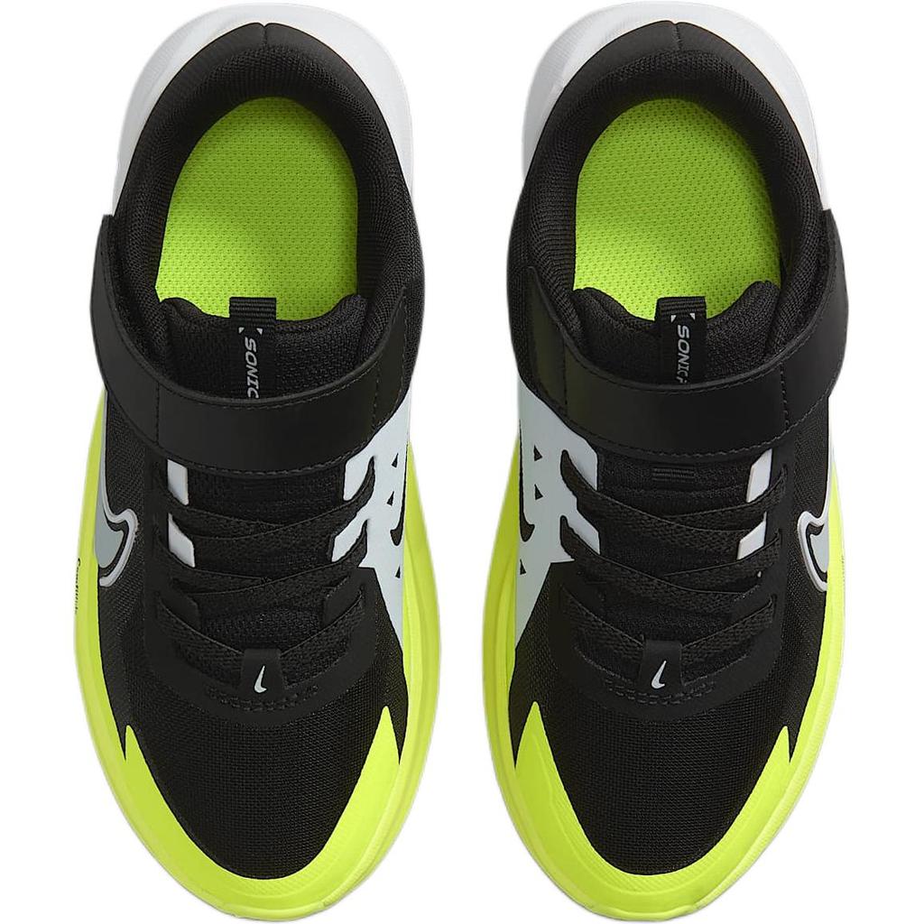 Nike SONIC FLY Abrasion Resistant Low top Running Shoes Black Green Kids' FZ0016-002