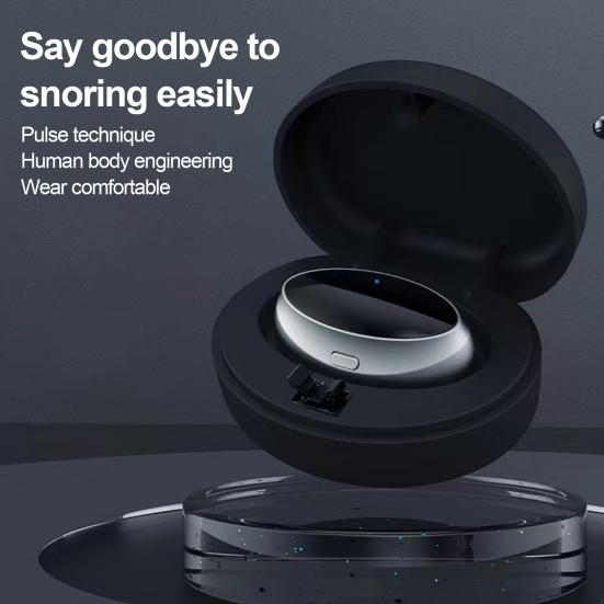 Electric Anti-snoring Device with Patches Silent Type-C Rechargeable Adjustable Smart Throat Pulse