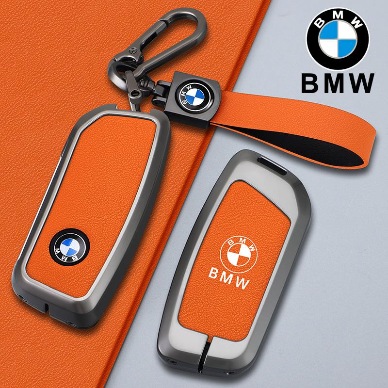 BBIK2 Car Key Case Cover Shell Fob Holder For BMW x1 u11 7 Series 735i 740Li X7 I7 G07 G09 LCI XM IX I20 2024 U06 G81 M3 Accessories