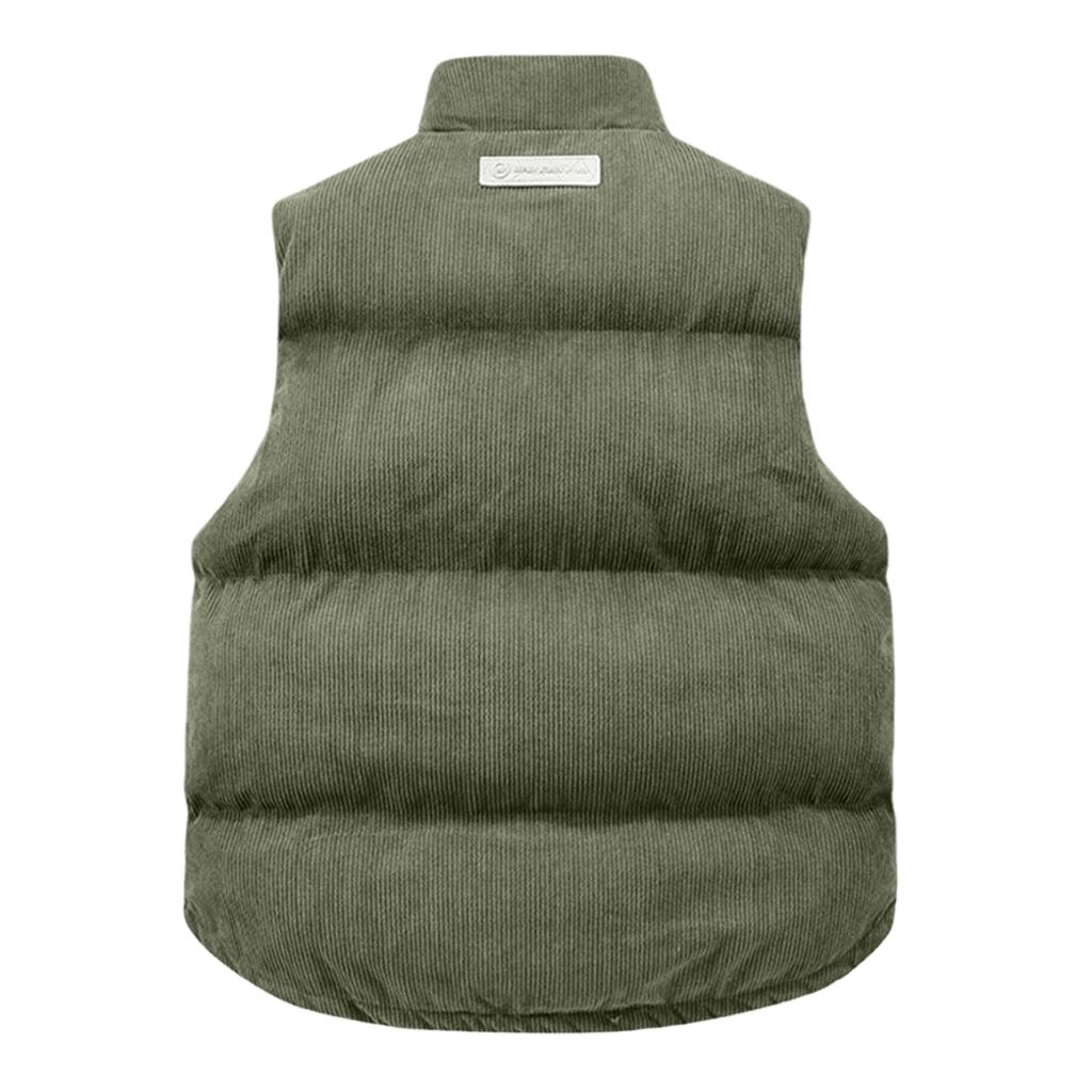 Winter Vest Fashion Waistcoat Sleeveless Men Warm Thick Jacket With Backpack Corduroy Men's Coats