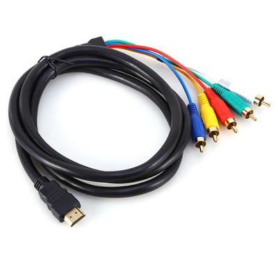 .5M 5Ft HD 1080P HDMI Male to 3 RCA AV o Видео конвертер Кабель-адаптер