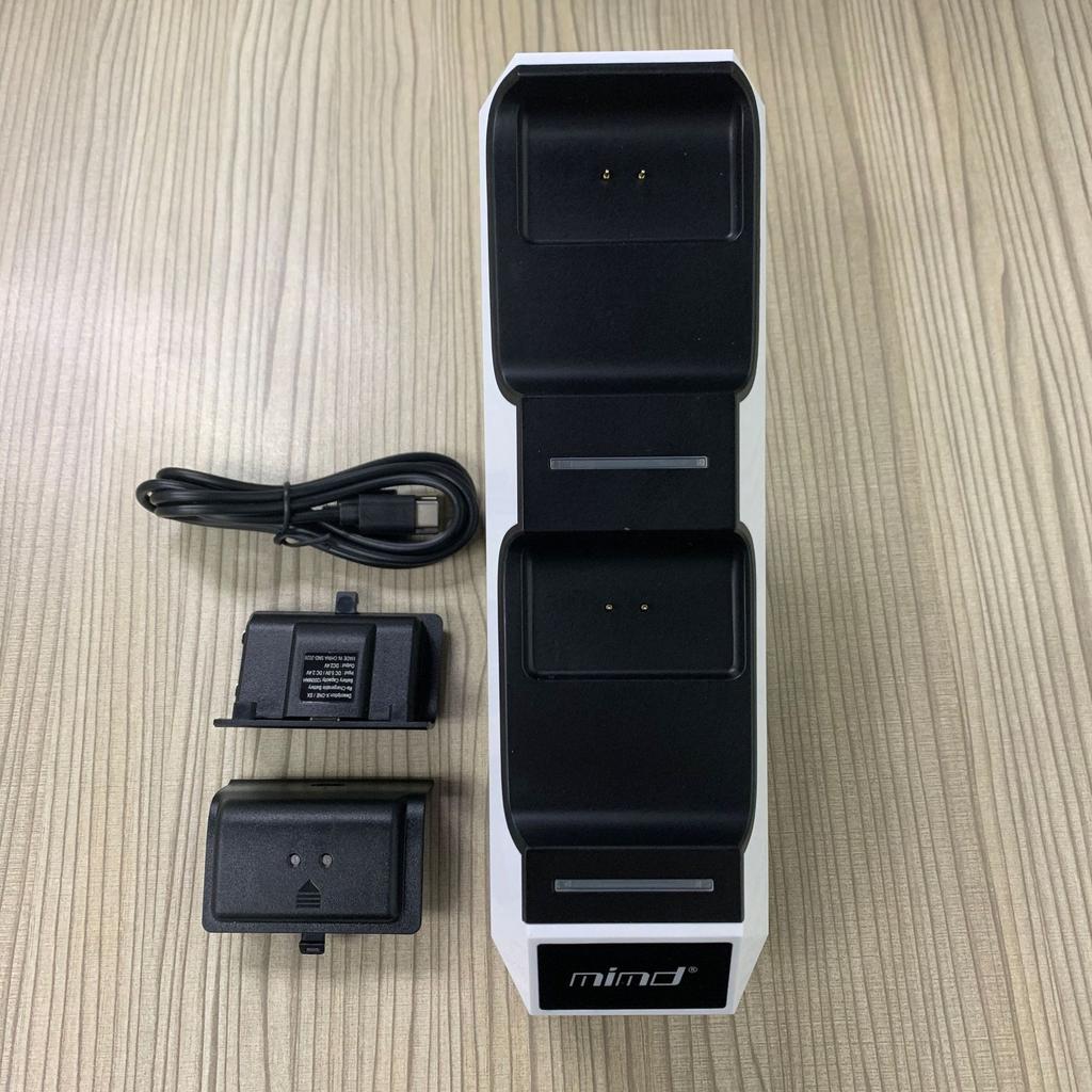 Dual Controller Charger Station for Xbox Series X/S, Charging Dock Bracket Stand with 2Pcs Rechargeable Battery Packs