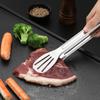 9/12/14 Inch Stainless Steel Food Clip BBQ Grill Steak Food Clip Silicone Non-slip Handle Bread Tong Party Kitchen Accessories