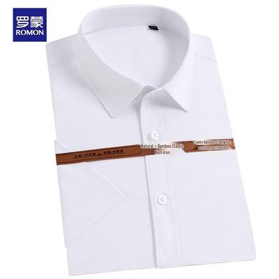 Мужская рубашка Luo Meng с коротким рукавом в стиле business casual
